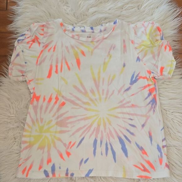 GAP Kids Neon Tie-Dye Short Sleeve Tee - Picture 1 of 3